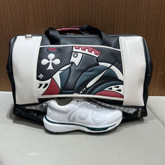 Malbon Fashion Golf Boston Bag Shoes Bag Weekender Carry-On - Picture 6 of 10